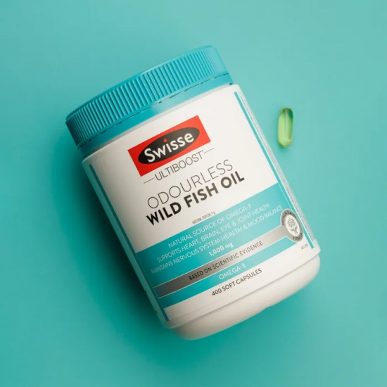 【400粒】Swisse 澳洲野生无腥味深海鱼油1000mg软胶囊400粒 omega-3 保质期2027.8